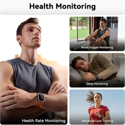 Original KOSPET PULSE Smart Watch Men Women 1.96" AMOLED BT Call IP68 Waterproof 180 Freestyle Training Modes Fitness Monitoring