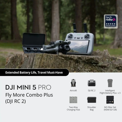 DJI Mini 5 Pro Camera Drone 1-Inch CMOS 50MP 4K 120fps 20km O4+ ActiveTrack 360° RC-N3 RC 2 Fly More Combo Origianl