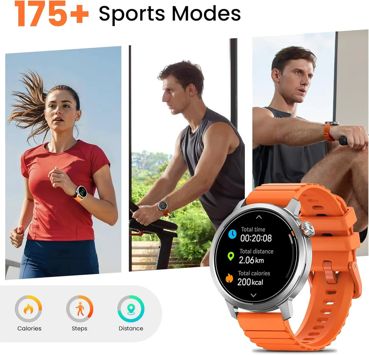 KOSPET ORB Smart Watch For Men Women Lightweight Design Waterproof Bluetooth Call 8 ApexMotion Sport Modes 180 Training Modes