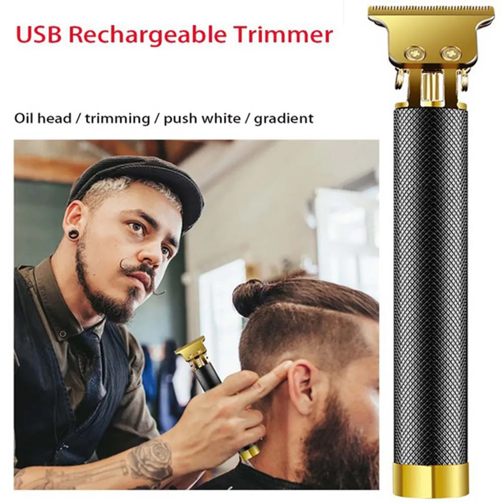 USB Rechargeable Electric Hair Clipper, Cordless Hair Trimmer Set For Hair Cutting, Professional Trimmer Shaver Trimmer Beard