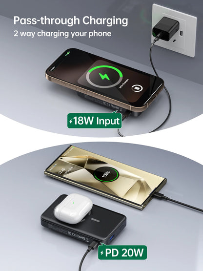 Magsafe Battery Pack Portable Charger for Apple Watch Ultra/9/8/7/6/5 Wireless Power Bank For iPhone 15/14/13/12 Series