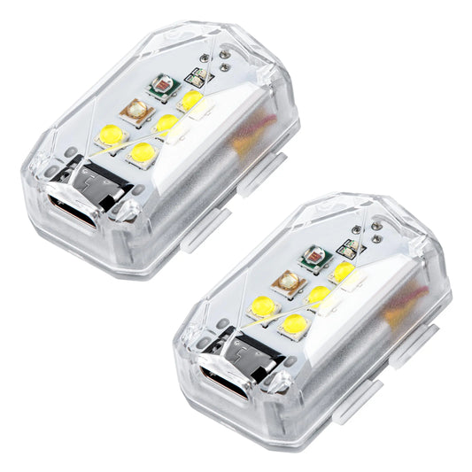 STARTRC 2 PACK Drone Strobe Light Anti Collision Night Flight, 3 Colors 5 Strobe Modes Drone Light for DJI Mini 5 Pro/4 Pro/3 Neo 2 Flip Air 3S Mini 4K Accessories