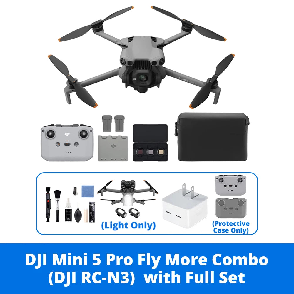 DJI Drone with RC-N3 Remote Controller | Drones with a Camera 4K Professional Imaging | Optional Accessories | Long Flight Time 360° Obstacle Sensing