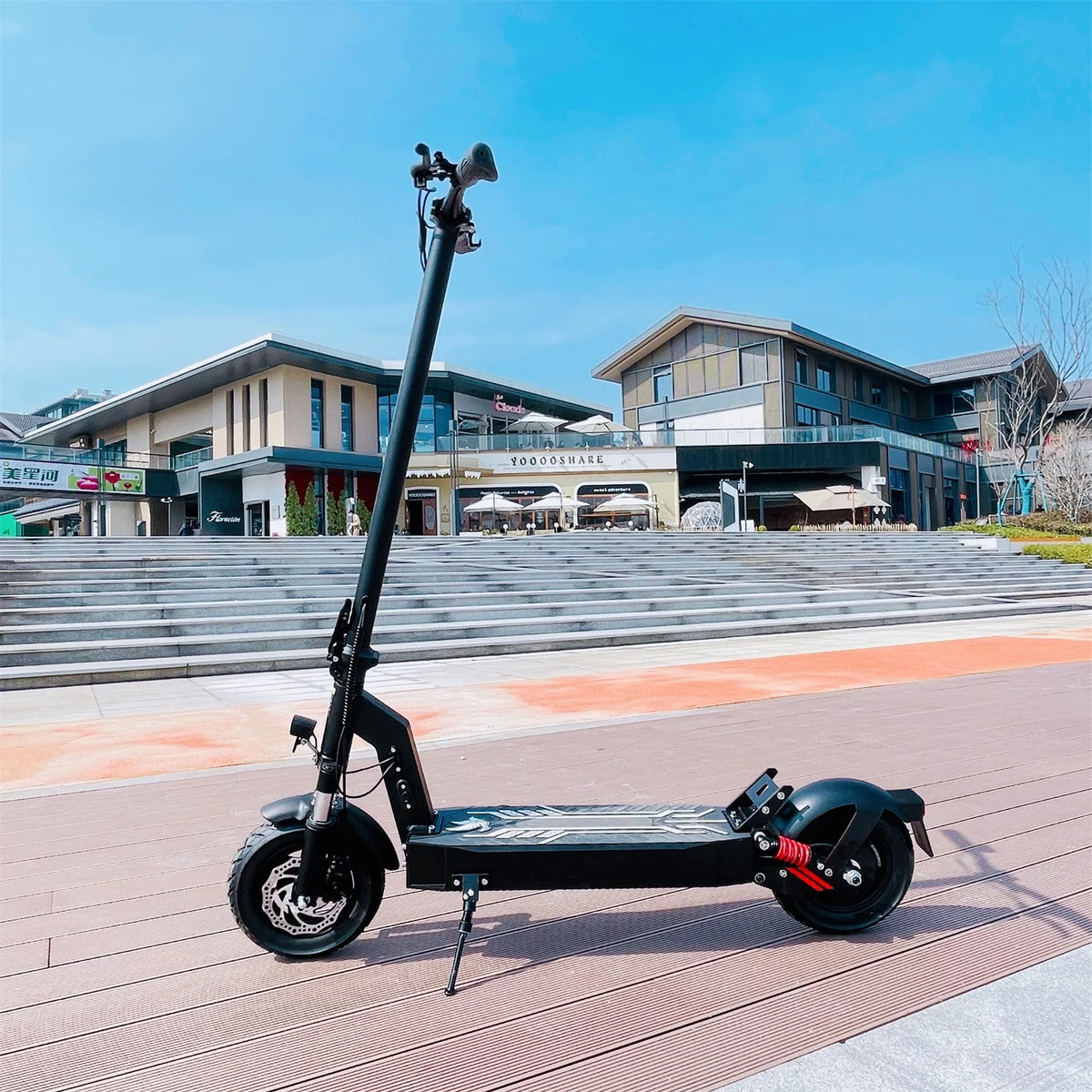 500W 48V Electric Scooter for Adults 40km/h Off Road E-Scooter 10 Inch Wide Tire 150kg Max Load Foldable Long Range Scooter