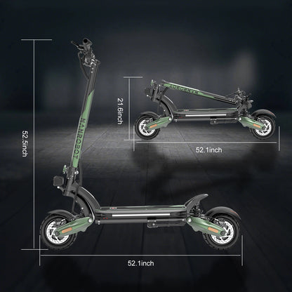 NANROBOT D6+ MAX Electric Scooter for Adults, 3000W Dual Motor, 45 MPH Top Speed, Long-Range Fast Electric Scooter with 10-Inch Off-Road Tires, Foldable Commuter and Sports Scooter