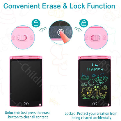 LCD Writing Tablet for Kids, 8.5 Inch Colorful Doodle Board Drawing Tablet, Educational Learning Toys Birthday Gifts for Boys Girls, Christmas Gift