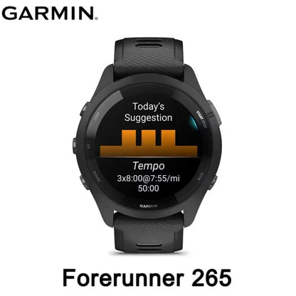 Garmin Forerunner 265 GPS Running Smartwatch – Multi‑Band GPS, Wrist Heart Rate & SpO2,, Advanced Training Status, Body Battery, Sleep Monitor, Waterproof Fitness Tracker for Men Women