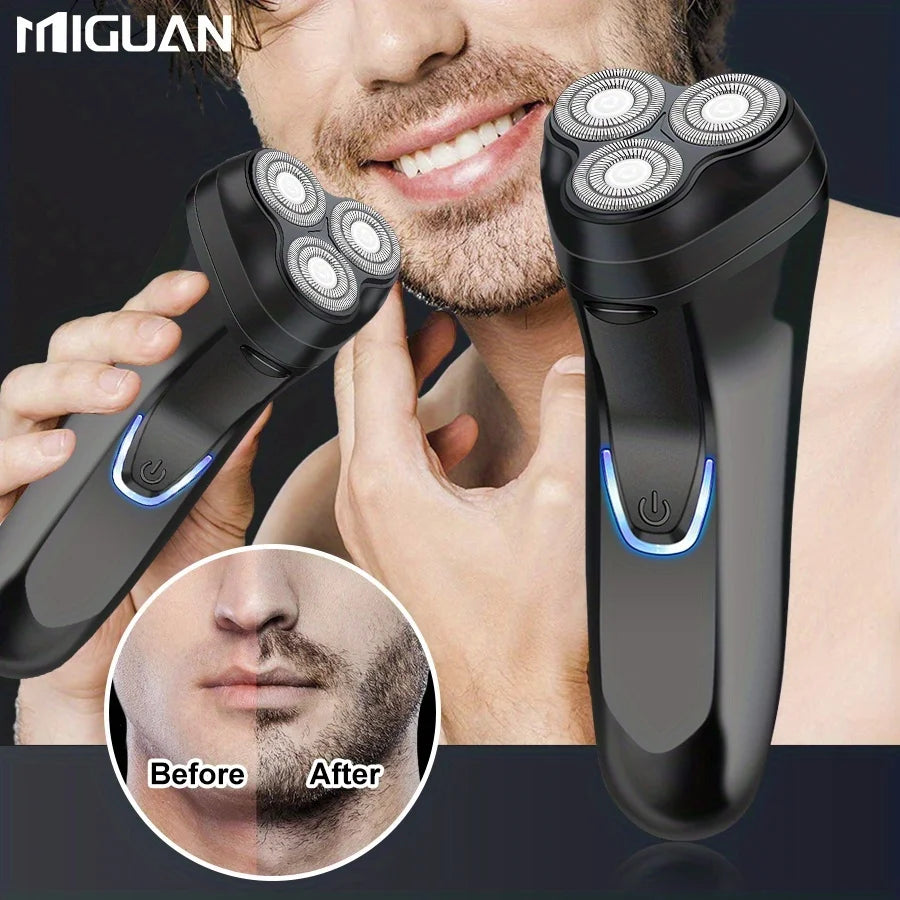 Electric shaver with 3 heads, USB charging, suitable for men's shaving; ideal men's gift, Father's Day gift