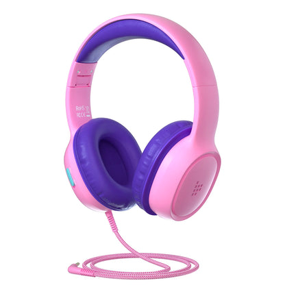 Tronsmart Headphones, KH01 Wired Kids Headset with 8000-Twist Sturdy, Soft Cushion Comfort, Foldable Portable, Safe Volume Control, 3.5mm Jack Universal for School/Home/Travel