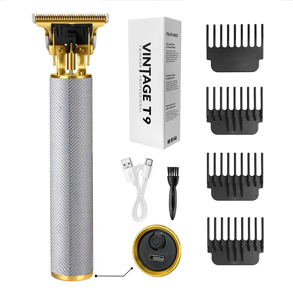 Cordless Hair Clipper with LED Display, Rechargeable Electric Trimmer for Men, USB Charging Beard Trimmer,Professional Barber & Home Use
