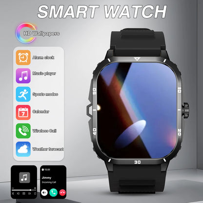 New Smart Watch for Men and Women - Notifications/Text Messages/Multiple Sports Modes/Remote Camera Control/Fitness Tracker, Compatible with iPhone and Android, USB Charging, Smart Connectivity, Modern Style, Clear Screen Dis