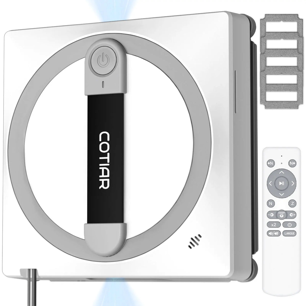 COTIAR W10 9000Pa Robot Window Vacuum Cleaner 5 Cleaning Paths Working Winbot Electric Smart Home App&Remote Control