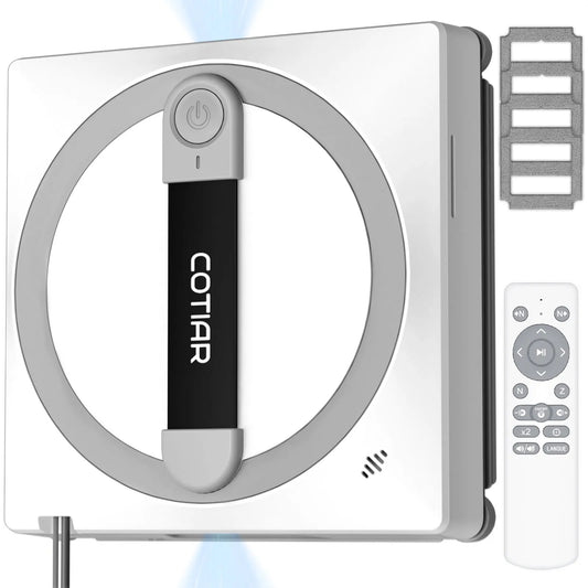 COTIAR W10 9000Pa Robot Window Vacuum Cleaner 5 Cleaning Paths Working Winbot Electric Smart Home App&Remote Control