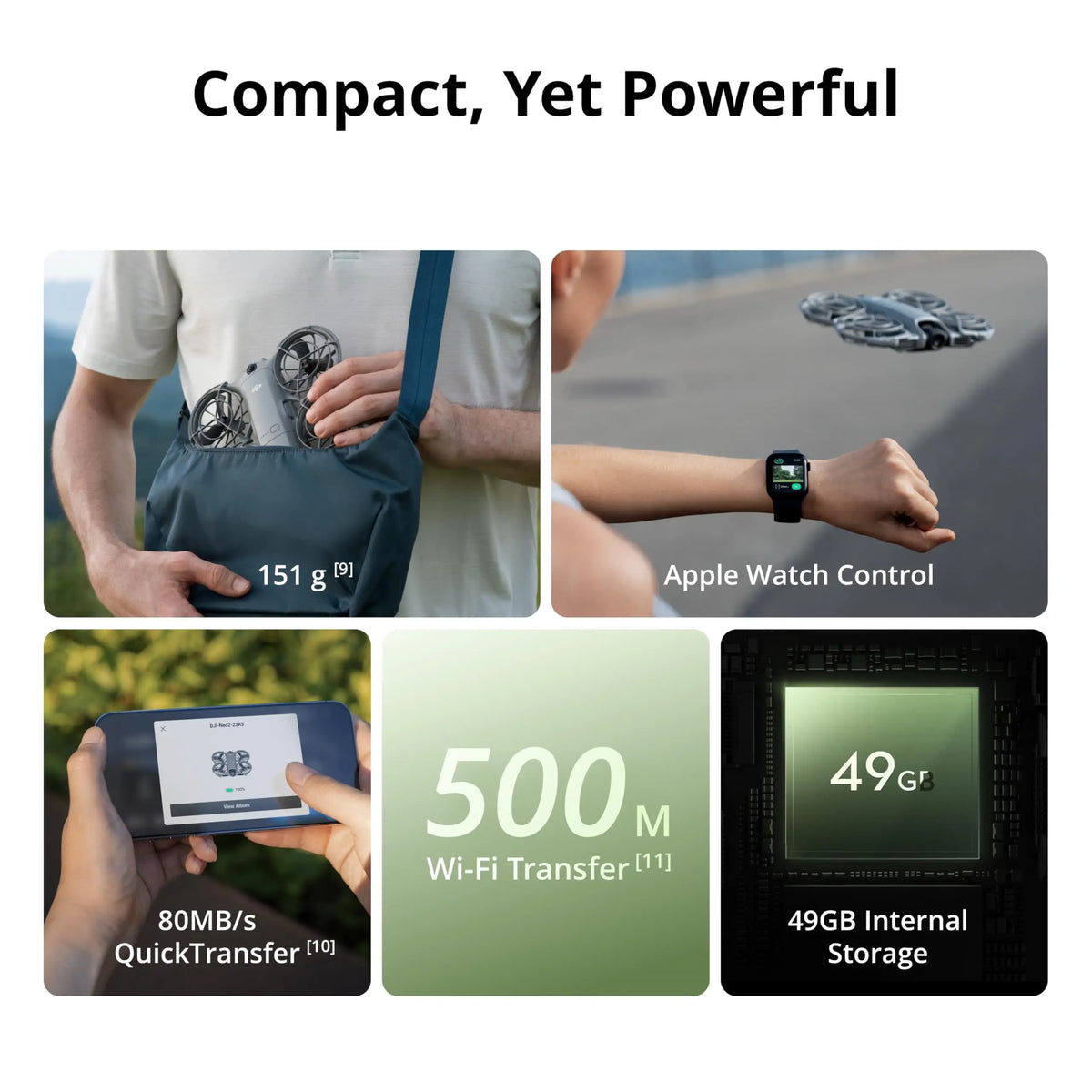 DJI Neo 2 Fly More Combo (Drone Only) Drones With a Camera Drone 4k Professional with Optional Accessories ActiveTrack for Cycling, Omnidirectional Obstacle Avoidance
