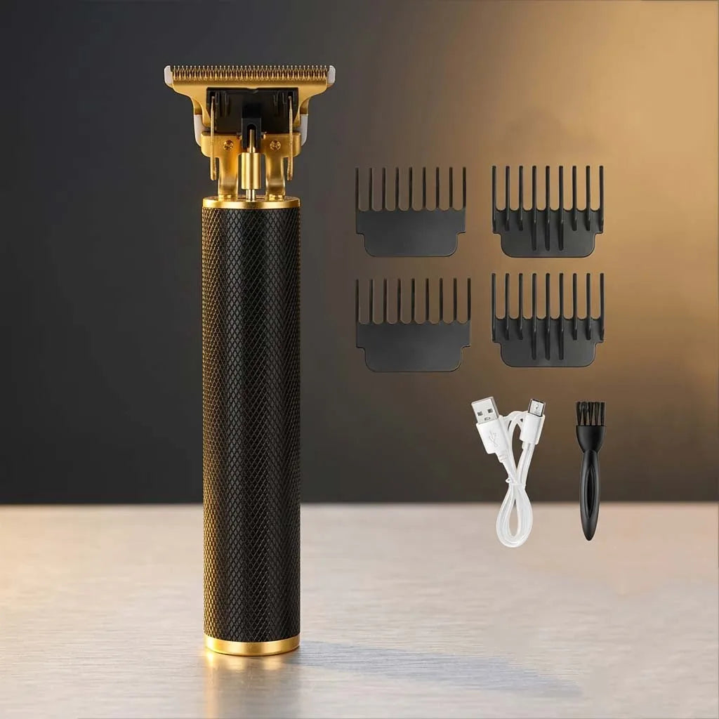 Professional Cordless Hair Clipper Set with LCD Display, Rechargeable Electric Trimmer for Men, Beard & Nose Hair Trimmer All-in-One Grooming Kit , Barber Tools with Combs & Scissors - Perfect Gift for Him