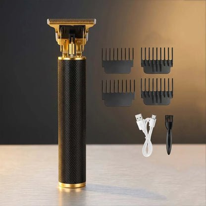 Professional Cordless Hair Clipper Set with LCD Display, Rechargeable Electric Trimmer for Men, Beard & Nose Hair Trimmer All-in-One Grooming Kit , Barber Tools with Combs & Scissors - Perfect Gift for Him