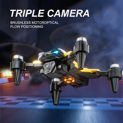 Folding RC Drone Modular 2000mAh Battery Long Flight Time Low Noise Durable Body Downward Lens Auxiliary Camera Wind Resistant Hobby Drone