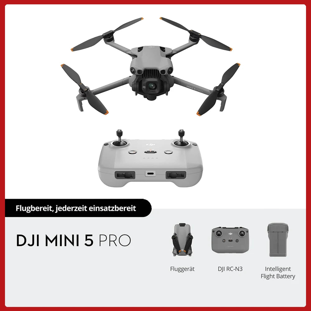 DJI Mini 5 Pro Camera Drones Ultra-Light Foldable Pocket Drone with 1-Inch CMOS 4K Professional Camera
