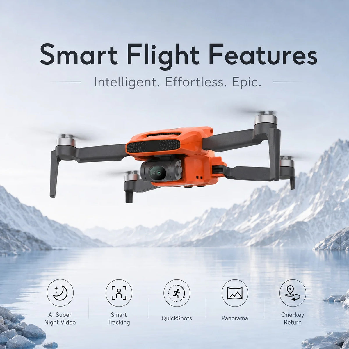 MINI 3 GPS Camera Drone, 4K/60fps UHD Video, 48MP Photos, 3-Axis Mechanical Gimbal, 9KM HD Image Transmission, 32-Min Max Flight Time, Level 5 Wind Resistance, Intelligent Follow, One-Key Return to Home, Foldable Portable Qua