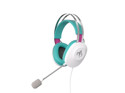 ASUS TUF GAMING H1 GEN II HATSUNE MIKU EDITION, Wired Gaming Headset with 40 mm ASUS Essence Drivers, Virtual 7.1 surround sound, TeamSpeak-certified Microphone, Lightweight 297-gram Design