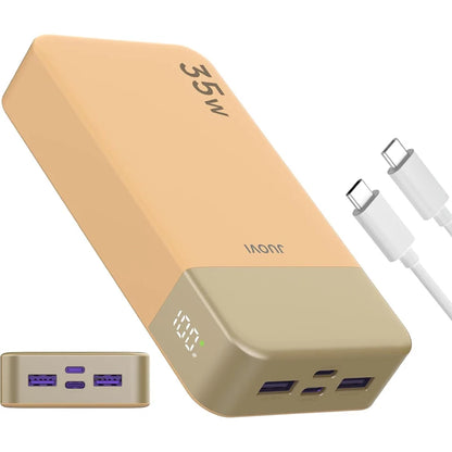 JUOVI Portable Power Bank 35W 20000mAh Battery Pack Fast Charging, PD3.0 QC4.0 Phone Battery Pack with LED Display for iPhone 17 16 15 14, Galaxy, Tablet, Switch, Etc