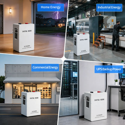25.6V 314Ah 8.03kWh Wall‑mount LiFePO4 Battery Built‑in BMS RS232 RS485 CAN Bluetooth APP Monitor Up to 15 Units Parallel 8000+ Cycles Solar Energy Storage Battery for Home Commercial UPS Backup Power