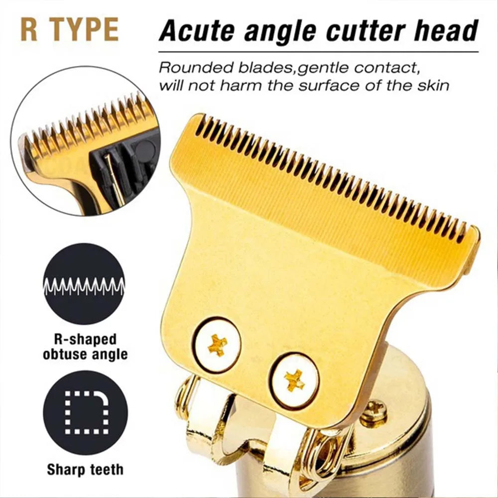 Rechargeable Hair Clipper Barber Professional Electric Hair Trimmer Shaver Trimmer Beard 0mm Men Hair Cutting Machine for Men