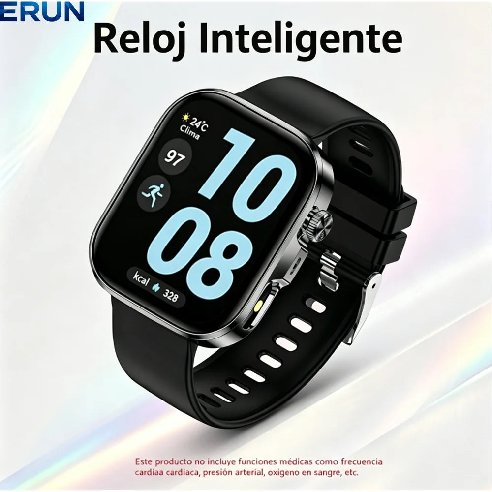 Smartwatch, Full Touchscreen, 2.01-Inch Ultra-Large Screen HD Display, Multiple Sports Modes, Flashlight, Calling, Clock, Men's Watch, Women's Watch, Ideal for Christmas Humor, Novelty, Fun Gift, Father's Day Present, New Yea