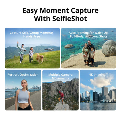 DJI Neo 2 Fly More Combo Drones With a Camera and Optional Accessories Drone 4k Professional Palm Takeoff & Gesture Control, ActiveTrack for Cycling, Omnidirectional Obstacle Avoidance