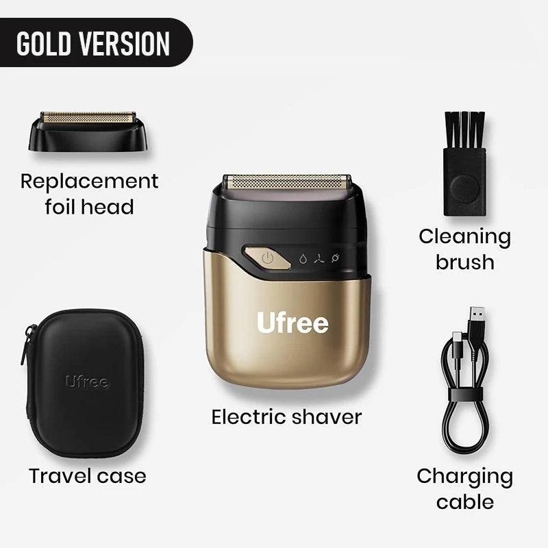 Ufree Electric Razor for Men, Foil Shaver with 2 Foil Heads, Home Appliance Electric Shaver, Wet Dry Cordless Razor, Chargeable