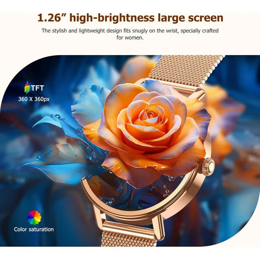 0.96" OLED Fitness Tracker: Bluetooth, 8-Day Battery, Heart Rate, 100+ Modes, Waterproof Watch with 2 Bands
