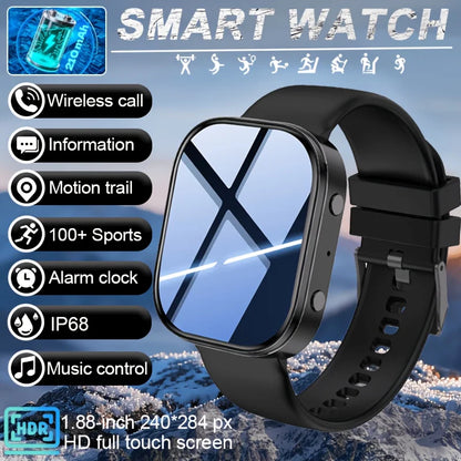 2026 Fashion Sports Smartwatch | USB Charging, TFT Screen, Rechargeable Battery, Father's Day/Teacher's Day - Unisex - Wireless Calling/Texting/Multiple Sports Modes/Remote Camera Control/Fitness Tracker, Compatible with iPho