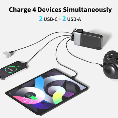 JUOVI 20000mAh 45W Portable Charger Power Bank Fast Charging PowerBank with PD 3.0 & QC 4.0 for Samsung S26/25/24 iPhone 17/16/15/14/13 Series