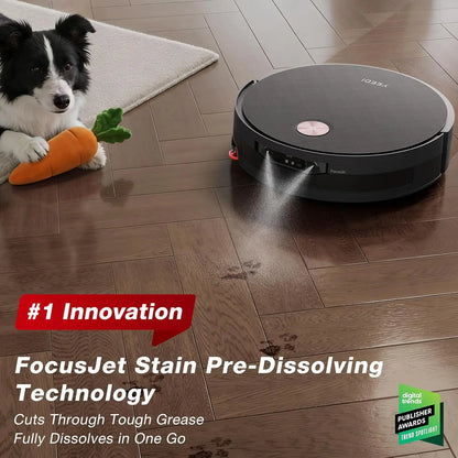 Robot Vacuum with Pre-Spray Cleaning Function, Advanced Robotic Floor Cleaner