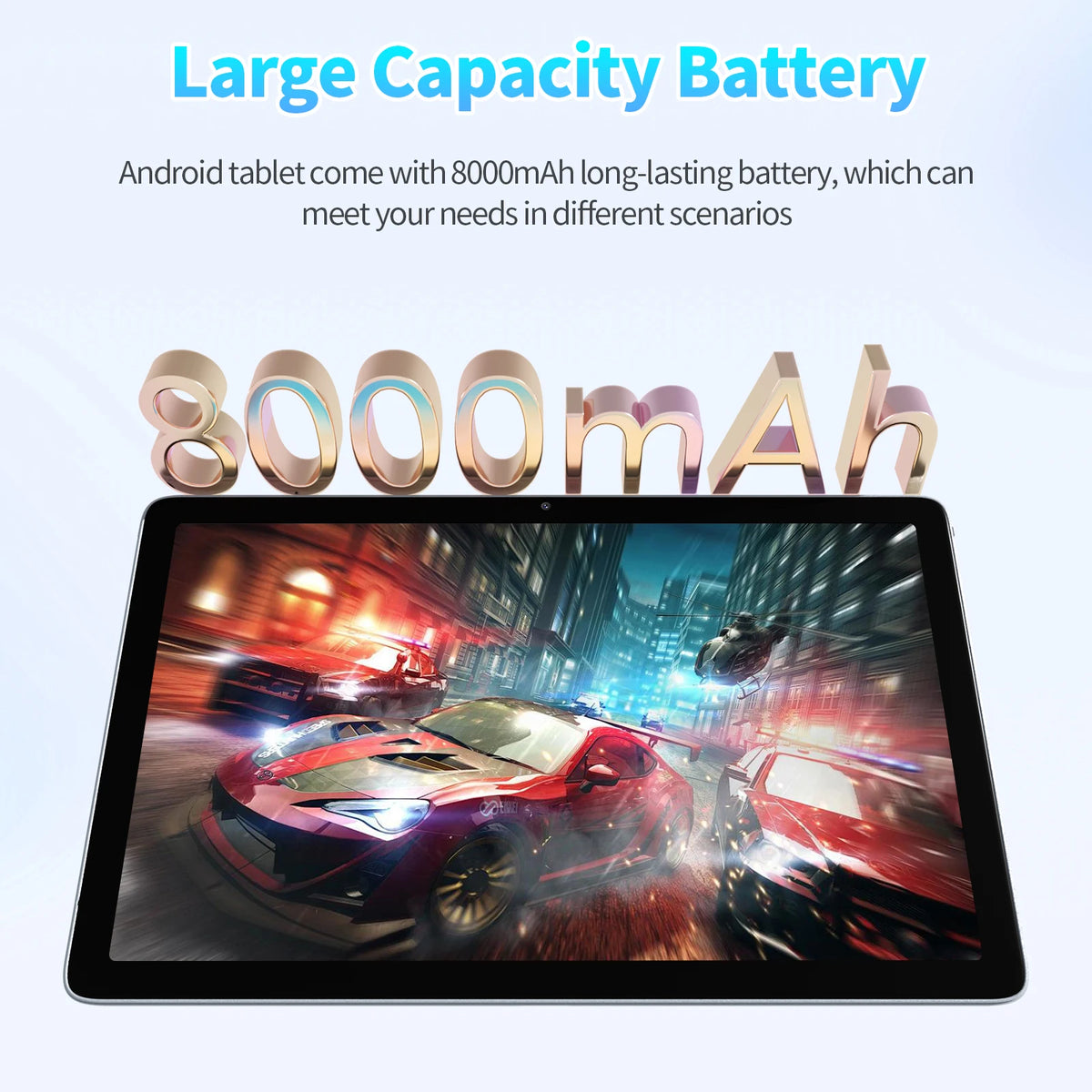 PRITOM Android Tablet with Keyboard, Android 15 Tablet with 16GB(4GB Physical + 12GB Virtual)+128GB+1TB Expand, 10 Inch Tablet PC with 8-Core, 5G WiFi, 8000mAh, 2-in-1 Tablet with Case, Mouse, Stylus(Black)