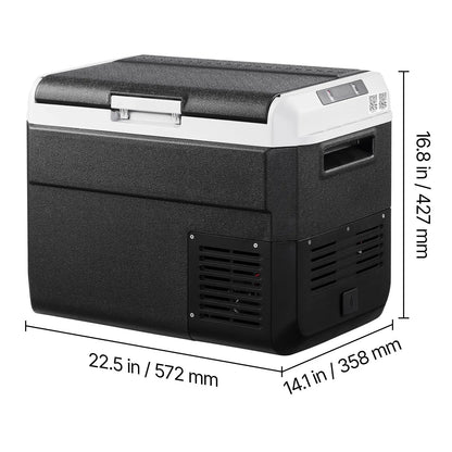 12 Volt Car Refrigerator, 31.7QT/30L Car Fridge, Portable Electric Cooler with -4-68 F Adjustable Temperature, 12/24V DC and 100- 240V AC Compressor Freezer for Outdoor, Camping, Travel, RV