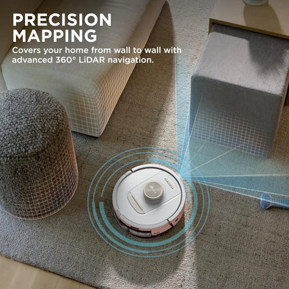 Robot Vacuum and Mop Combo, White, 60-Day Self-Emptying