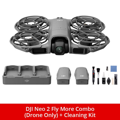 DJI Neo 2 Fly More Combo (Drone Only) Drones With a Camera Drone 4k Professional with Optional Accessories ActiveTrack for Cycling, Omnidirectional Obstacle Avoidance