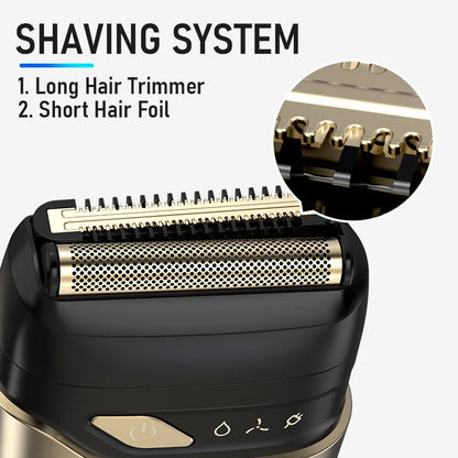 Ufree Electric Razor for Men, Foil Shaver with 2 Foil Heads, Home Appliance Electric Shaver, Wet Dry Cordless Razor, Chargeable