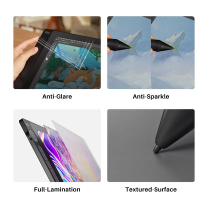 HUION Kamvas 16 (Gen 3) Drawing Tablet with Screen 15.8 Inch Canvas Glass Graphic Drawing Monitor 99%sRGB 16384 PenTech 4.0