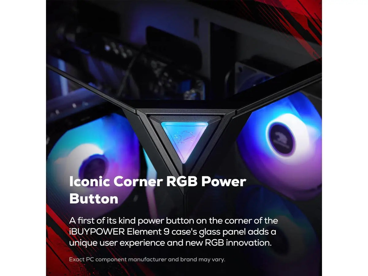 Ibuypower Element Gaming Pc Desktop - Amd Ryzen 5 8400F 16Gb Ddr5 1Tb Nvme Ssd Amd Radeon Rx 9060 Xt -Eba5R96Xt02