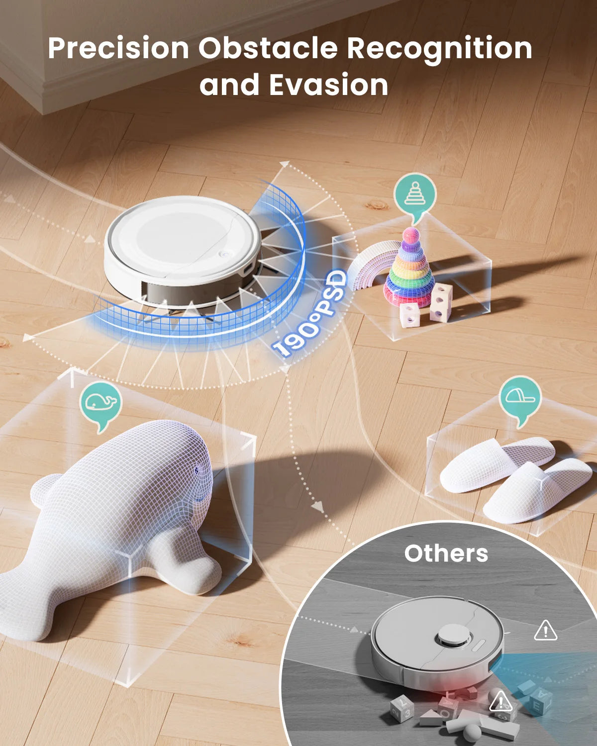 LEFANT M310 Ultra  Robot Vacuum Cleaner with TOF LiDAR Navigation, 6000Pa Suction,150 Minutes, HEPA Filter,  Ideal for Pet Hair