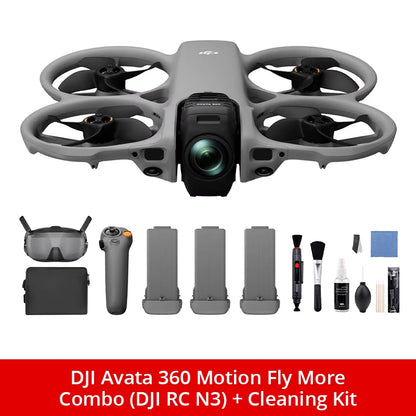 DJI Avata 360 Motion Fly More Combo (DJI Goggles N3) Drones With a Camera FPV Drone 4k Professional DJI Drone With Optional Accessories Strobe Light & Cleaning Kit & US Standard Charger