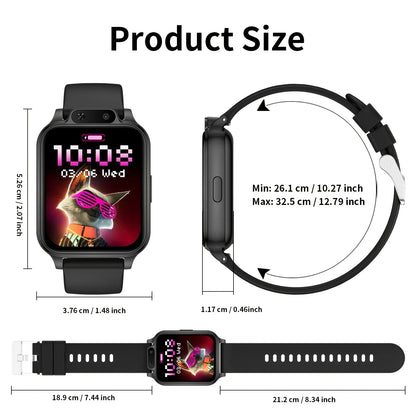 HOT 1.83-inch Full-Screen Touch Sports Smartwatch, Suitable for Men and Women, Outdoor Sports Smartwatch with Wireless Calling/Message Alerts/Multiple Sports Modes, Multi-functional Phone Answering/Dialing with Message Remind