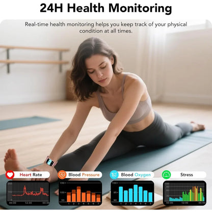 Women's Bluetooth Smartwatch with AI Voice, HD Fitness Tracker, Multi-Sports Modes, Waterproof Design