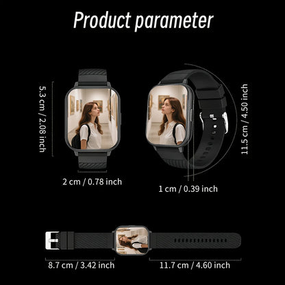 Sports Smart Watch, 1.83inch Full Touch Screen Display with Message, Answer Make Call Smartwatch, Sleep Monitoring, Sports Pedometer, Information Alerts, for iPhone Android Phones, Smartbands Fitness Watch for Women Men Frien