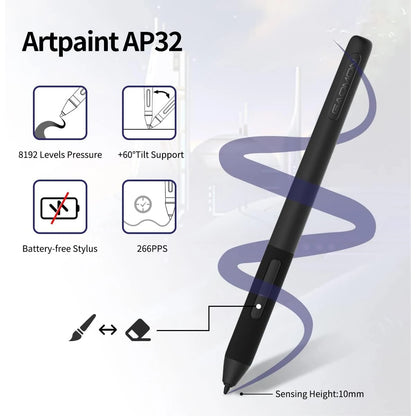 GAOMON PD2200 Graphics Tablet 21.5 Inch 92%NTSC Drawing Monitor Pen Display with Tilt-Support Battery-Free 8192 Pen Pressure