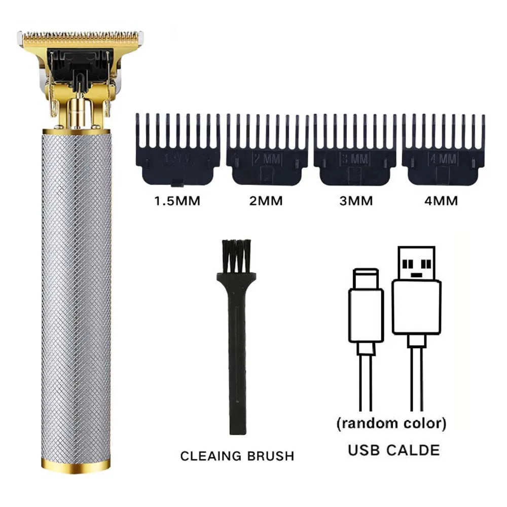 Rechargeable Hair Clipper Barber Professional Electric Hair Trimmer Shaver Trimmer Beard 0mm Men Hair Cutting Machine for Men