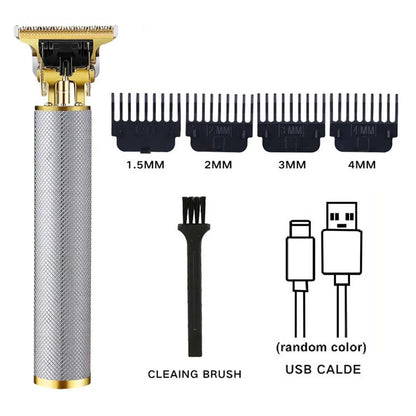 Rechargeable Hair Clipper Barber Professional Electric Hair Trimmer Shaver Trimmer Beard 0mm Men Hair Cutting Machine for Men