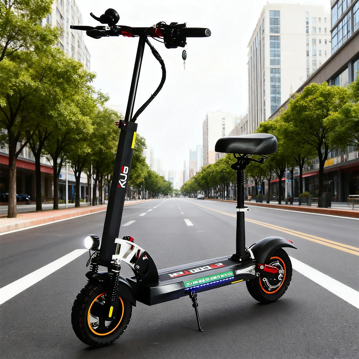 Factory Direct Seated Electric Scooter 800W 48V 13Ah Battery 35-40KM Range 150KG Load Foldable Electronic for Adults Travel
